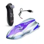 HUICAN 809 Mini Remote Control High Speed RC Boat Two Motors Led Light 360° Rotation Palm Speed Boat Summer Water Toy Pool Toy