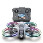 XKJ K200 MAX ওয়াইফাই FPV LCD স্ক্রিন কন্ট্রোলার সহ HD ডুয়াল ক্যামেরা বৈদ্যুতিকভাবে সামঞ্জস্যযোগ্য অপটিক্যাল ফ্লো হোভার স্বয়ংক্রিয় বাধা এড়ানো ঝলমলে 7-লাইট সার্কেল প্রোটেকশন ব্রাশলেস 2.4G 4CH 6-অক্ষ রিমোট কন্ট্রোল খেলনা RC ড্রোন কোয়াডকপ্টার RTF