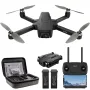 TEEROK T18S GPS 5G WiFi FPV With 4K HD Dual Camera Servo Gimbal Optical Flow Positioning 205g Brushless Foldable RC Drone Quadcopter RTF Three Batteries