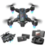 YCRC A22 WiFi FPV with Electrically Adjustable Camera Optical Flow Hover Automatic Obstacle Avoidance Detachable Camera Display Screen LED Brushless Foldable RC Drone Quadcopter RTF