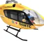 ROBAN EC135 450 Class 2.4G 11CH Yellow Red Tail 4 blades GPS Stabilized Scale RC Helicopter RTF With X2 Flight Controller