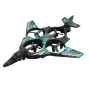 TU 160 Fighter 2.4G One Key Spray Gravity Sensor EPP FPV RC Drone Airplane Quadcopter Glider RTF With LED Lights for Beginners
