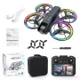 XKJ K200 MAX ওয়াইফাই FPV LCD স্ক্রিন কন্ট্রোলার সহ HD ডুয়াল ক্যামেরা বৈদ্যুতিকভাবে সামঞ্জস্যযোগ্য অপটিক্যাল ফ্লো হোভার স্বয়ংক্রিয় বাধা এড়ানো ঝলমলে 7-লাইট সার্কেল প্রোটেকশন ব্রাশলেস 2.4G 4CH 6-অক্ষ রিমোট কন্ট্রোল খেলনা RC ড্রোন কোয়াডকপ্টার RTF