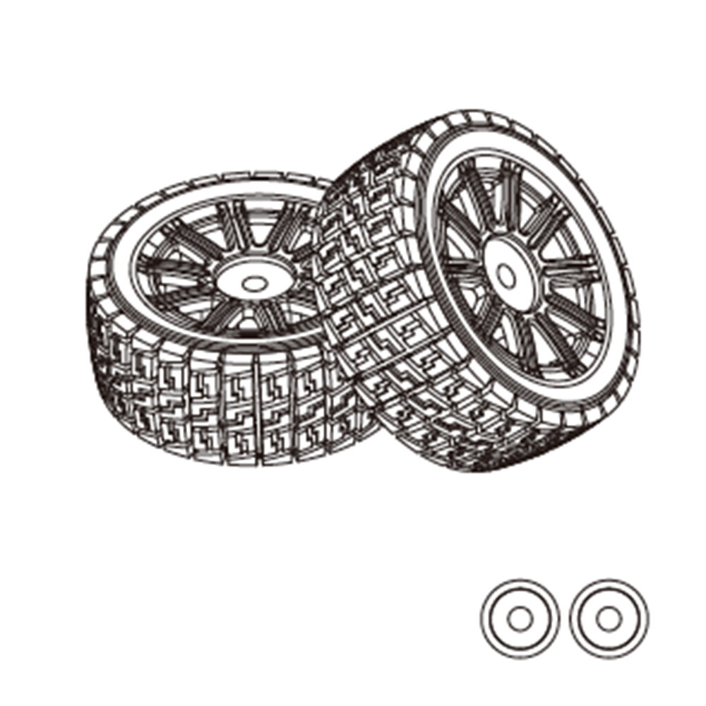 1415A2 14303 Rubber Tires