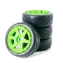 4PCS 1/8 Rally Drift On-Road Tires Wheels 17mm Hex for ARRMA INFRACTION LIMITLESS FELONY F1 ZD RC Car Vehicles Model Parts