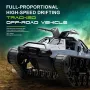 JJRC C8812 MAX RTR 2.4G RC Car Tank High Speed Drift Track Off-Road Truck Full Proportional LED Light 360° Rotate Vehicles Models Toys