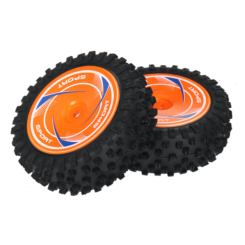 Orange Front Tire