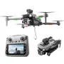 XKJ K19 MAX GPS 5G WiFi FPV with 5.9inch LCD Screen Controller HD Dual Camera Servo Gimbal 360° Obstacle Avoidance One-Key Airdrop Brushless Foldable RC Drone Quadcopter RTF