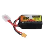 ZOP Power 14.8V 850mAh 100C 4S LiPo Battery XT30 Plug for RC Drone