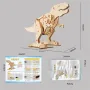 Wooden Jigsaw Puzzle Tyrannosaurus Model Assembly Kit DIY Children's Science Experiment Education Puzzle Toy Student Technology Small Production