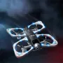 PJC S3 WiFi FPV with Dual Camera Optical Flow Hover Colorful Running LED Lights Circle Protection 2.4G 4CH 6-Axis Remote Control Kids Gifts RC Toys Drone Quadcopter RTF