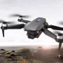 YLR/C E88 EVO Mini WiFi FPV with HD Dual Camera Optical Flow Positioning Brushless Foldable RC Drone Quadcopter RTF