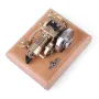 M16B 1.6cc Mini horizontal Air-cooled Single-cylinder 4 Stroke Gasoline Hit Miss Complete Engine Model with Wooden Base