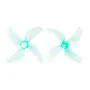 4 Pairs GEMFAN 1613 40mm 1.6 Inch 4 Blade PC Propeller 1mm / 1.5mm for FPV Racing Drones Compatible with 0802 1102 Motor