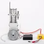 Mini Gasoline Engine Model Educational Engine Toy Science Experiment Kit Set
