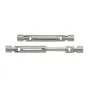 2PCS Upgraded Metal Front Rear Drive Shafts MNRC MN82 MN78 for TOYOTA Land Cruiser LC79 1/12 RC Cars Vehicles Models Spare Parts