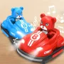 2PCS JJRC Q195 2.4G RC Battle Bumper Cars Amusement Park Arena LED Light Music One Click Vehicles Models Multiplayer Competiton Spin Stunt Toys