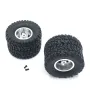 2PCS Upgraded Metal Rims Tires Wheels Double/Single for WPL 1/16 C14 C24 C34 B14 C24 B16 B36 RC Car Vehicles Models Parts