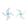 4 Pairs GEMFAN 1211 31mm 1.2 Inch 4 Blade PC Propeller 0.8mm / 1mm for FPV Racing Drones Compatible with 0702 29000kV Motor