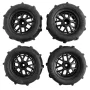 4PCS Tires Wheels All Terrain Universal Off-Road for MJX 16207 16208 HBX 16899 16890 Wltoys 144001 1/14 1/16 1/18 High Speed RC Cars Vehicles Models Spare Parts