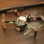 WLRC M2 Three Camera WiFi FPV with HD 3 Lens Electric Adjustment 360° Obstacle Avoidance Optical Flow Positioning LED Horse Racing Lights Brushless Foldable RC Drone Quadcopter RTF