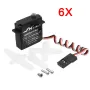 6X JX Servo PDI-HV0903MG 9.4g High Torque Digital Standard Servo For RC Model