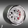 Radio Controller Universal Aluminum Alloy Full Metal Handwheel Steering Wheel for Flysky NB4/NB4 Pro Transmitter DIY Accessories
