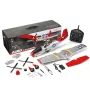 XK A280 P-51 Mustang 3D/6G System Lebar Sayap 560mm 2.4GHz 4CH EPP RC Pesawat Tempur RTF Dengan Lampu LED untuk Pemula
