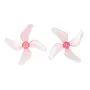4 Pairs GEMFAN 1211 31mm 1.2 Inch 4 Blade PC Propeller 0.8mm / 1mm for FPV Racing Drones Compatible with 0702 29000kV Motor