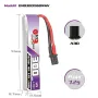 6Pcs Gaoneng 3.8V 300mAh 60C 1S LiHV Battery A30 Plug With Adapter Cable for BetaFPV Meteor65 Pro ELRS