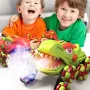 JJRC Q198 2.4G 11CH Dinosaur Spray Stunt RC Car Simulation Sound RTR Vehicle Models Toys for Chidren Gift