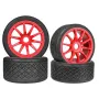 4PCS Racing Road Tire Spare Parts for ARRMA 1/7 Firebird FELONY Mustang GT Flat Race RC Car Vehicle Models Accessories Parts
