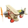 Wooden Electric Biplane Taxiing Aircraft Children's Science Experiment Education Handmade DIY Model Assembly
