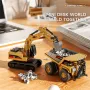Z6750/Z6752/Z6753 RTR 1/64 2.4G Mini RC Car Alloy Forklift Excavator Dump Truck Support App Remote Controlled LED Light Sound Engineering Vehicle Two Speed Desktop Toys Model Collection Gift For Boys