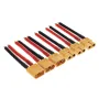 3Pairs XT60 Male Plug 12AWG 5cm Silicone Cable Wire