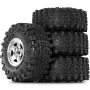 4PCS Upgraded 1.9 Inches Tires Aluminum Alloy Wheel Rims for 1/10 Axial SCX10 III Yikong YK4107 RGT Rock Crawler Climbing Truck RC Cars Vehicles Models Spare Parts R226