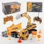 689-959A 1/20 2.4G 6CH RC Excavator+RC Dump Truck RTR for Children Toys