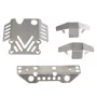 Upgrated Metal Accessories 304 Chassis Armor Kit for MJX 1/12 H12Y H12Y+ RC Car Vehicle Models Spare Parts