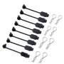8PCS Klip Badan Kereta RC Penahan Getah Shell Kunci Gancu Tetap 8301 untuk Arrma Losi ZD Racing 1/8 1/10 1/16 Bahagian Model Kenderaan
