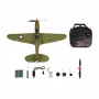TOP RC HOBBY 402mm Mini P39 2.4G 4CH 6-Axis Gyro One Key Aerobatics U-Turn EPP Scaled Warbird RC Airplane RTF for Beginners Compatible OpenTX Transmitter
