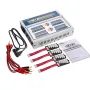 Chargeur d'équilibrage EV-Peak CQ3 100 W x 4 10 A 1-6 S avec carte adaptateur pour batterie LiPo LiFe NiMH NiCd