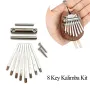 Muspor 8-tangenters tumpiano Kalimba-bryggsadel 8-tangenters set DIY-reservdelar Gitarrtillbehör Gitarrverktyg