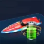 4DRC S7 RTR 2.4G RC Boat Waterproof Speedboat LED Light High Speed Remote Control Ship Dual Motors Vehicles Models Toys