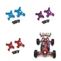 Upgraded Metal Parts Front and Rear Shock Absorber Bracket Kit for Wltoys 1/12 124008 124010 1/14 144016 144018 RC Car Vehicle Models Accessories Parts