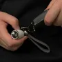 NIKOLATOY All Metal CNC MTM Aircraft Turbofan Engine Model Keychain Movable Propellers Creative Pendant Science Discovery Toys