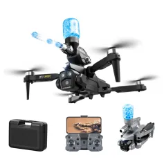 XKJ K11 MAX Three Camera WiFi FPV ESC 3 Lens with Water Bombs Launcher Optical Flow Positioning Brushless Foldable RC Drone Quadcopter RTF