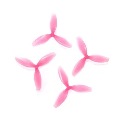 2 Pairs / 6 Pairs HQProp 2.4X1X3 2410 2.4 Inch 3-Blades Poly Pink Propeller 1mm Shaft for RC FPV Racing Drone