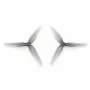 2 Pairs HQprop Durable Prop T4X2X3 4020 4 Inch 3-Blade Propeller Grey (2CW+2CCW) Poly Carbonate for FPV Racing RC Drone