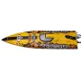 TFL 1106 Pursuit Fiberglass 82cm Brushless RC Boat Anti-Capsize 120A ESC without Servo Transmitter Battery Charger