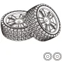 2PCS MJX 14301 1/14 RC Car Original Parts 1415A1 14301 Rubber Tires 1415A2 14302 Rubber Tires 1415B1 14301 TPR Tires 1415B2 14302 TPR Tires 1415C Drift Tires